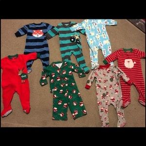 SOLD Carters Fleece Pajamas 12M